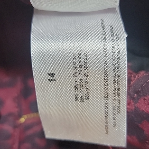 NWT SOCIAL STANDARD BY SANCTUARY stretchy cheetah ankle skinny pants, size 14 - Picture 5 of 5